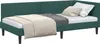 vidaXL Hoekbed met hoofdeinde, donkergroen, 90 cm x 200 cm, Productafbeelding-voorbeeld 1