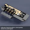 A cutaway view of a shower system component, showing internal brass water channels and a digital temperature display. Podgląd zdjęcia produktu