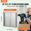 VEVOR porta di accesso al barbecue, 660 x 610 mm, doppia Anteprima dell’immagine prodotto 2