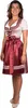 Trachtl Midi Dirndl Kerstin Bordeaux 40 Produktbild-Vorschau 2
