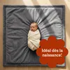 CASABEL Tapis d’Éveil Bébé Velours Gris 150×180 cm, Épais Voir les images du produit 9