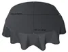 Tischdecke oval anthrazit 135x180 cm Leinenoptik Produktbild-Vorschau 4