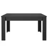 A black rectangular dining table with fluted legs is shown against a white background. Anteprima dell’immagine prodotto