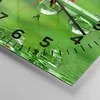Wanduhr - Quadrat - Glasuhr - Marienkäfer Wasser Grün Produktbild-Vorschau 5