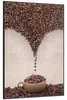 Wallario Wandbild Tasse mit Kaffeebohnen - Kaffeedesign, Produktbild-Vorschau 2