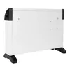A white electric convector heater with black feet and accents, shown from a side-angle on a white background. Náhľad obrázku produktu