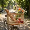 Basil Panier à vélo Green Life Rattan L 46x35x28cm, à Voir les images du produit 3