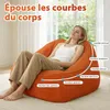 Pouf géant pour adulte, rembourrage en mousse déchiquetée, Voir les images du produit 3