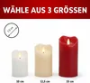 4x LED Echtwachs Kerzen Set mit Timer schwarzer Docht Produktbild-Vorschau 5