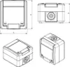 Elektro-Plast | Presa IP55 - Ermetica - Antracite - Anteprima dell’immagine prodotto 6