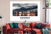 MuchoWow® Poster Norwegen - Häuser - See 180x120 cm - Produktbild-Vorschau 2