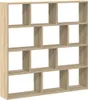 vidaXL Étagère cube 12 compartiments Chêne Sonoma Matériau Voir les images du produit 1