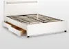 Doppelbett mit Lattenrost Led-Kopfende Schubladen Metall Produktbild-Vorschau 3
