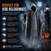 Disfraz de Grim Reaper para adultos: capa negra para Vista previa de la imagen del producto 5