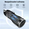 Caricabatterie da auto Cubenest PD 45W 2xUSB-C E2C0 - nero Anteprima dell’immagine prodotto 4