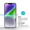 A smartphone screen protector with text describing its matte and anti-glare features. Produktbild-Vorschau