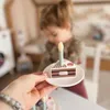 Drewniany tort urodzinowy Tooky ze świeczkami z rzepy Podgląd zdjęcia produktu 8