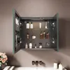 Sonni Doppeltüriger Spiegelschrank aus Eisen 50 x 65 x 13,3 Produktbild-Vorschau 5
