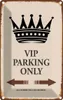 vianmo Blechschild 30x20 cm VIP Parking only all others Produktbild-Vorschau 1