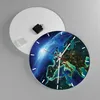 Wanduhr - Rund - Glasuhr - Nacht raum welt ansicht - Produktbild-Vorschau 2