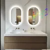 Miroir de salle de bain ovale Vrygle Bluetooth 50 x 80 cm, Voir les images du produit 11