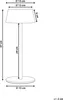 BELIANI Lampa stołowa bezprzewodowa beżowa metalowa LED z Podgląd zdjęcia produktu 3