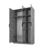 PAWS MOBEL Kippbarer Graphit Kleiderschrank 150x52x200 cm, Produktbild-Vorschau 5
