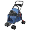 Hundebuggy Faltbar Jogger Katzenbuggy mit Netzfenstern Produktbild-Vorschau 6