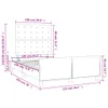 Bettgestell ohne Matratze Weiß 120x190 cm Kunstleder Produktbild-Vorschau 9