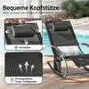 SoBuy OGS28-SCH Sonnenliege Gartenliege wetterfest Produktbild-Vorschau 6