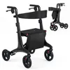COSTWAY Rollator pieghevole e leggero con seduta, sedia a Anteprima dell’immagine prodotto 1