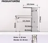 2pcs Wasserhahn Bad Badarmatur für Warm und Kaltwasser Produktbild-Vorschau 11