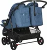 vidaXL Geschwisterwagen Marineblau Stahl Produktbild-Vorschau 5