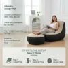 Aufblasbarer Loungesessel mit Fußhocker, schnelles Produktbild-Vorschau 4