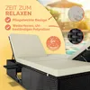 CASARIA® Sonnenliege 2 Personen mit Klapptisch 7cm Auflagen Produktbild-Vorschau 2