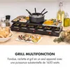 Fonduelette XL 3-en-1 gril à raclette & fondue pierre Voir les images du produit 2