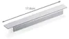 A silver metal barbecue flavorizer bar with a length measurement indicated. Produktbild-Vorschau
