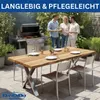DanDiBo 2x nohy stolu z nerezové oceli 72 x 60 cm rám stolu Náhled obrázku produktu 7