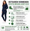 Damen Jogginganzug einfarbig 100% Baumwolle 586 Navy XL Produktbild-Vorschau 5