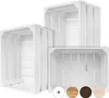 Creative Deco 3 x Holzkiste Weiß | 40 x 30 x 23 cm | Deko Produktbild-Vorschau 1