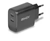 Lindy 65W USB 2 x Type C GaN Charger mit EU-Stecker (73438) Voir les images du produit 1