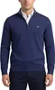 Gant Halbzip-Pullover dunkelblau Baumwolle normale Passform Produktbild-Vorschau 1