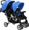 Tandem-Kinderwagen Stahl Blau und Schwarz Produktbild-Vorschau 2