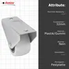 Gummierte starre Rolle 32x22x45x25mm | Möbelrad | Räder für Produktbild-Vorschau 3