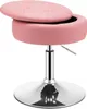 COSTWAY Drehhocker höhenverstellbar 51-66cm, Kunstleder Produktbild-Vorschau 1