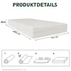 Metallbett Bettrahmen mit Matratze 90 x 200 cm, Bettgestell Produktbild-Vorschau 3