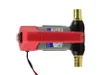 A product shot of a 12V oil pump with a red plastic handle, set against a white background. Náhled obrázku produktu