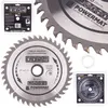 A collage of images showing a circular saw blade and its packaging. Náhľad obrázku produktu