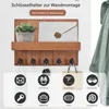 Schlüsselbrett Holz mit Ablage, Schlüsselhalter mit 5 Produktbild-Vorschau 3