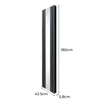 Grzejnik z lustrem - 1800 mm x 425 mm - antracytowy szary Podgląd zdjęcia produktu 5